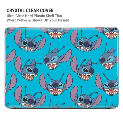 Disney Lilo and Stitch Face Expression Pattern MacBook Air 15in (2023-2025) Case plus Skin